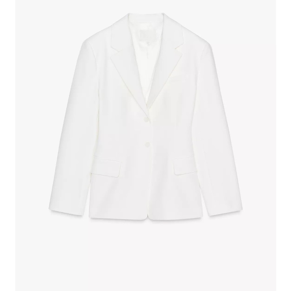Zara Fitted Waist White Blazer - NWT